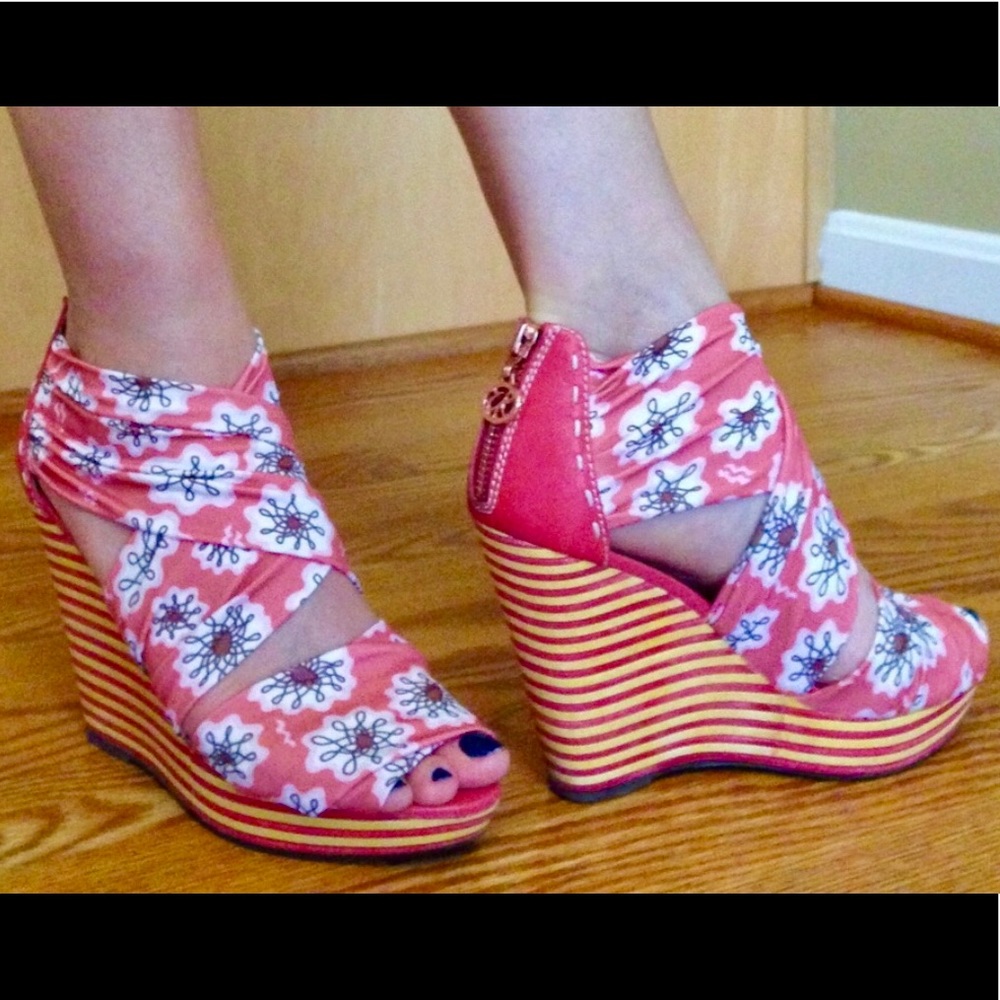 Zandra Rhodes Couture Wedges